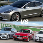 Tesla Model 3 vs Audi A4, BMW 3 series, Mercedes-Benz C-Class