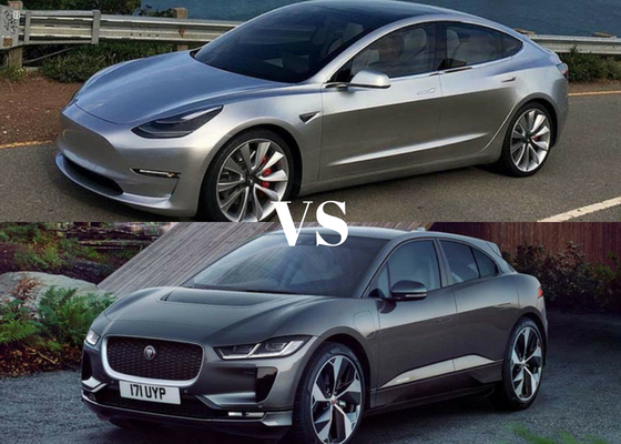 Tesla Model 3 vs Jaguar I-Pace Comparison