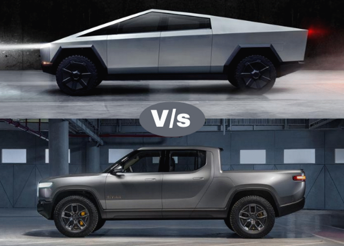 Tesla Cybertruck vs Rivian R1T Comparison Vehiclesuggest
