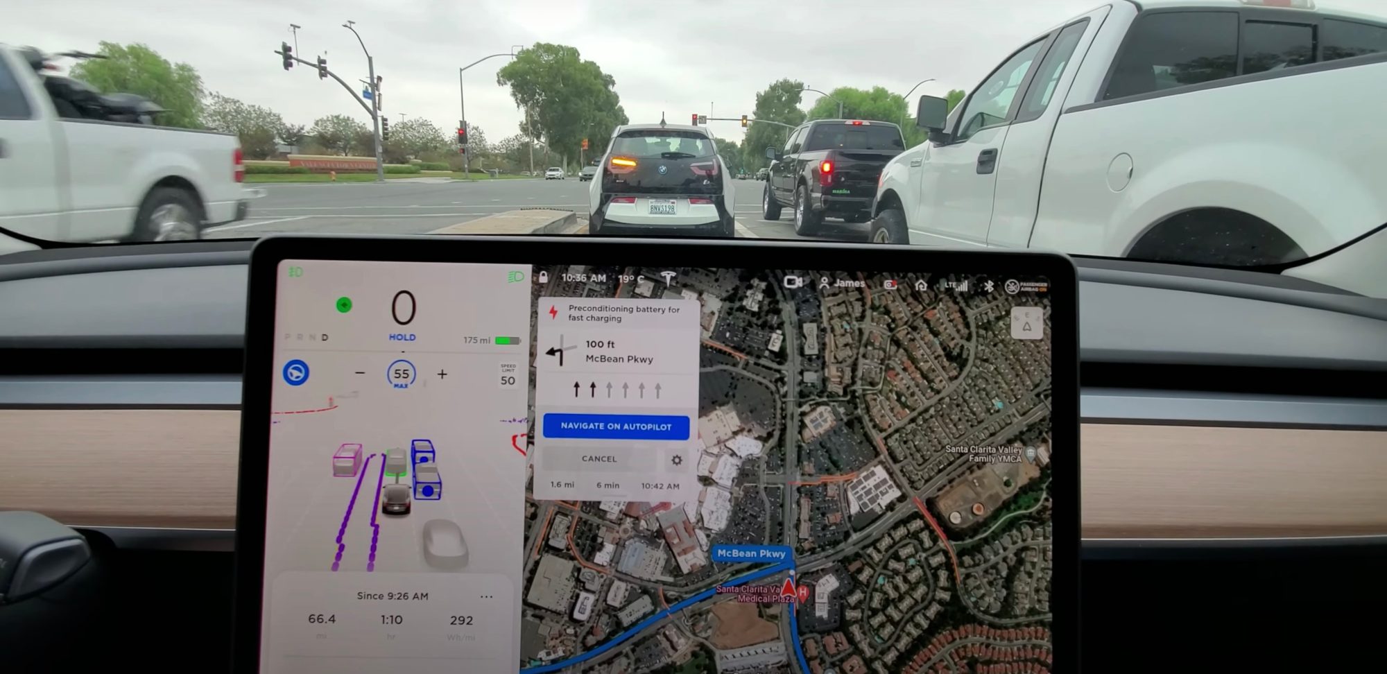 A 30-Minute Realistic Trip Using Tesla FSD Beta