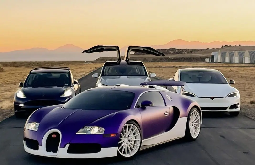 Bugatti Veyron Vs. Tesla Model S, Model 3 Performance, Model X P100D