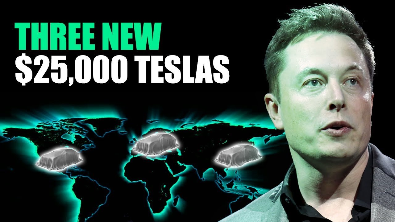 Tesla's Future Plan to Design Three Different $25,000 Vehicles