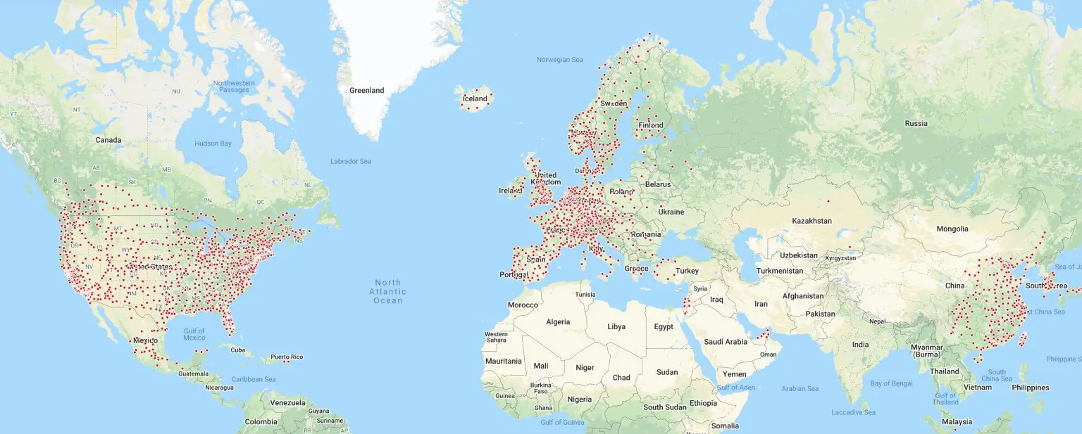 Tesla Supercharger Network