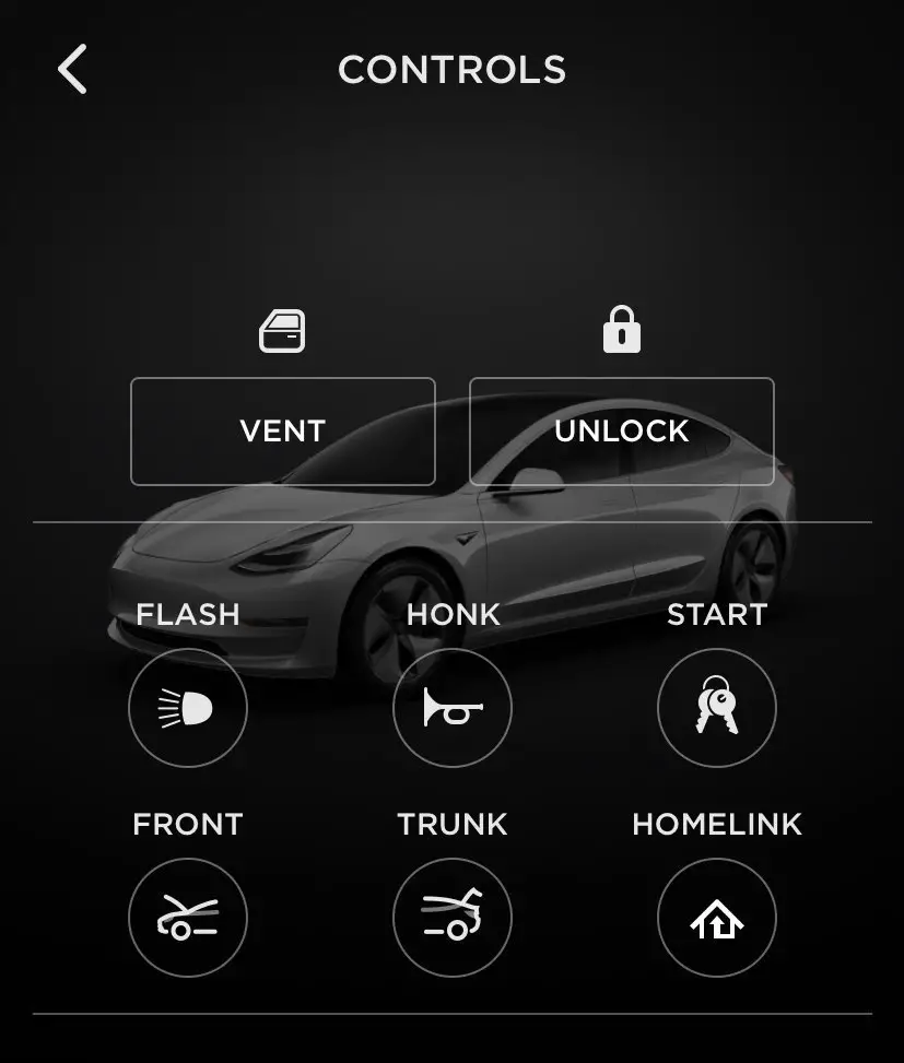 Tesla Automatic Garage Door App