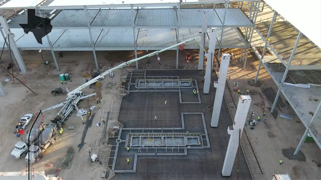 8,000-ton casting machine at Gigafactory Texas