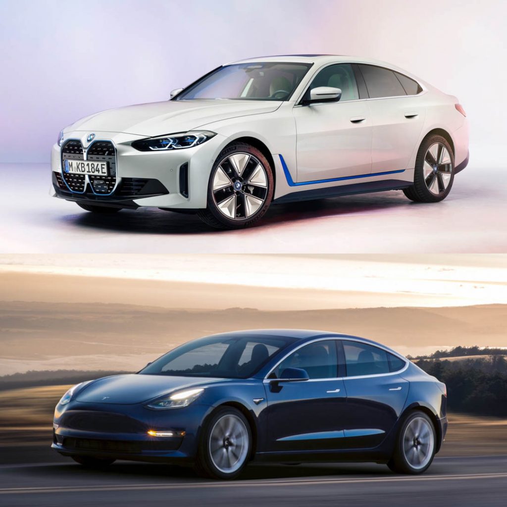 BMW i4 & Tesla Model 3