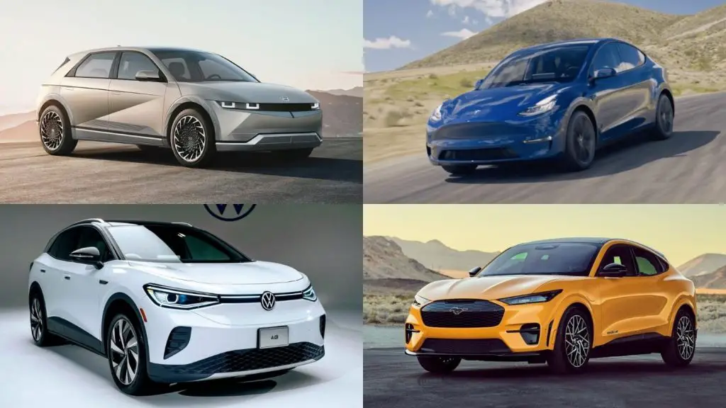 Hyundai Ioniq 5 vs Tesla Model Y vs Ford Mustang Mach-E vs Volkswagen ID.4