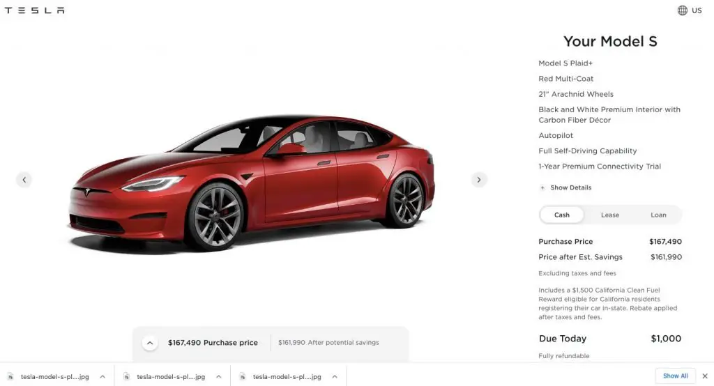 Tesla Model S Prices