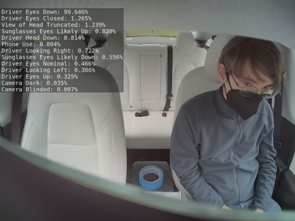 Tesla Camera-based Driver Monitoring System