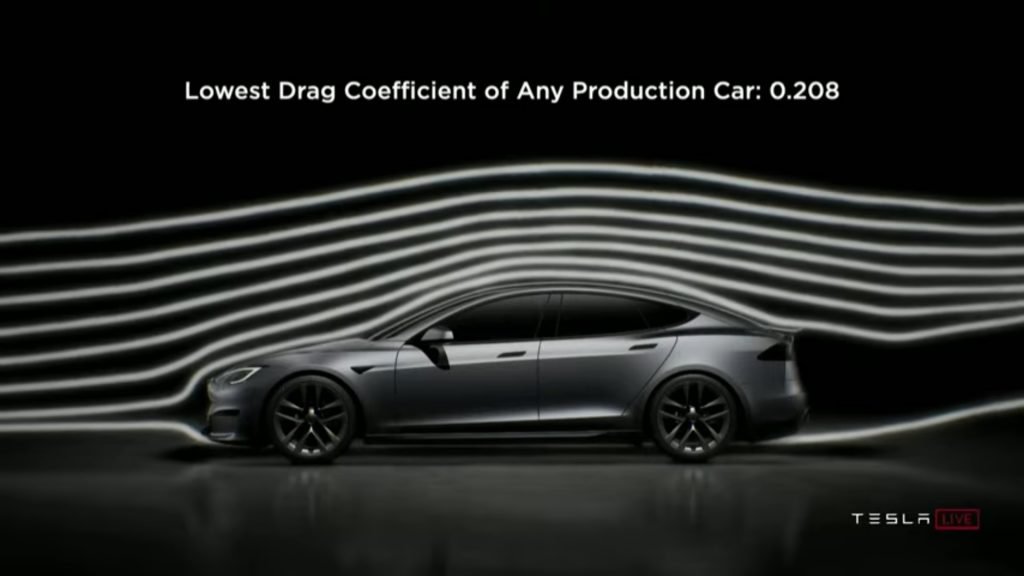 Tesla Model S Plaid Drag Coefficient 