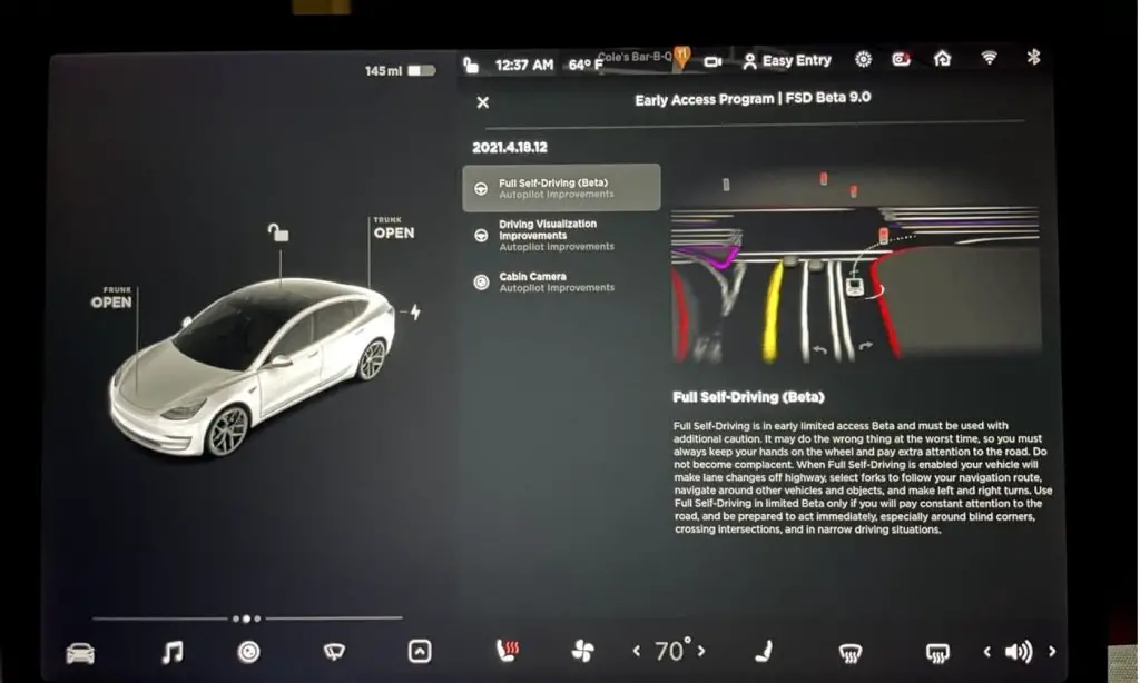 Tesla FSD v9 Update