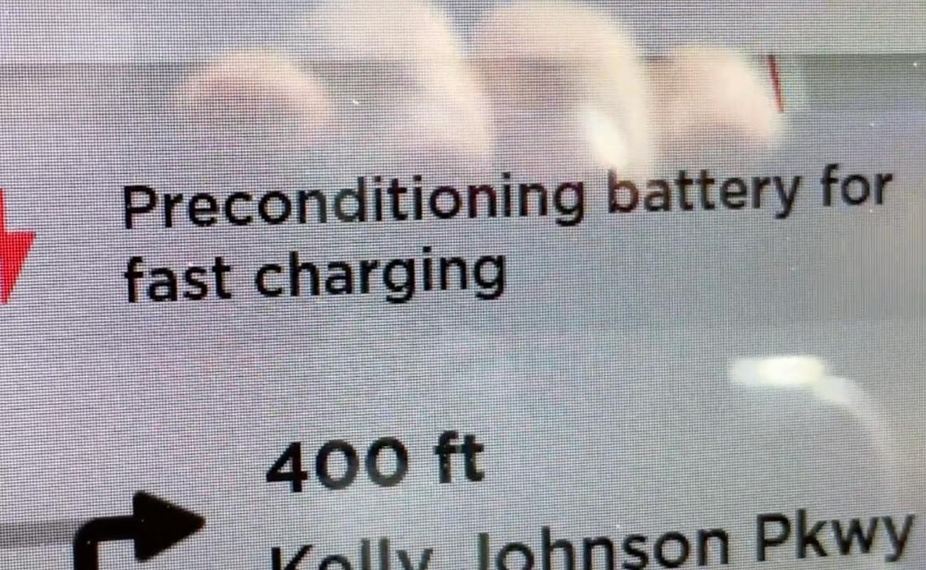 Precondition tesla battery