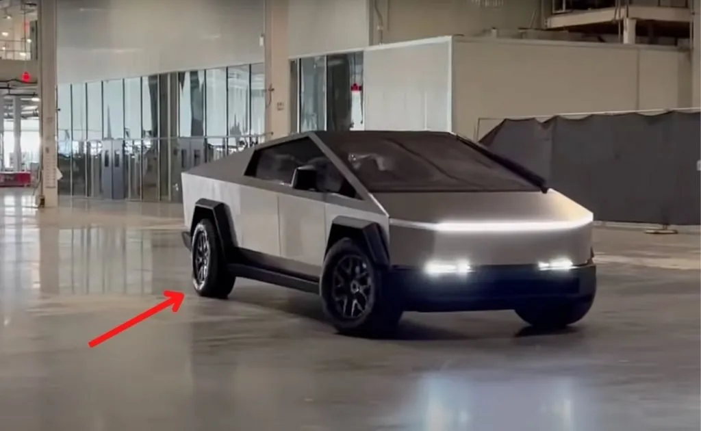  Tesla Cybertruck Rear-Wheel Steer Feature 