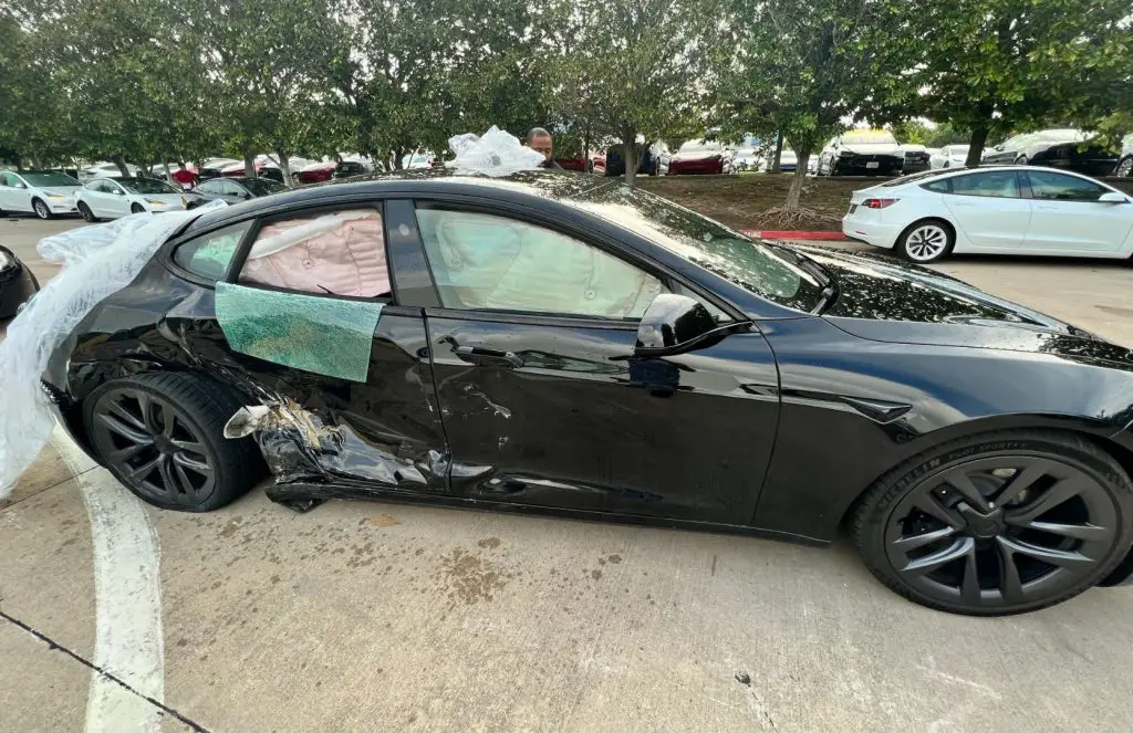 Tesla Model S Totaled