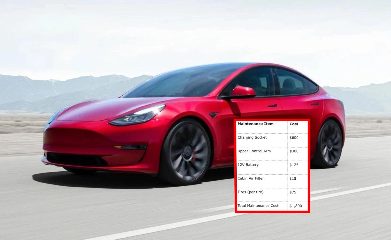 Average maintenance cost for tesla model 3 discount