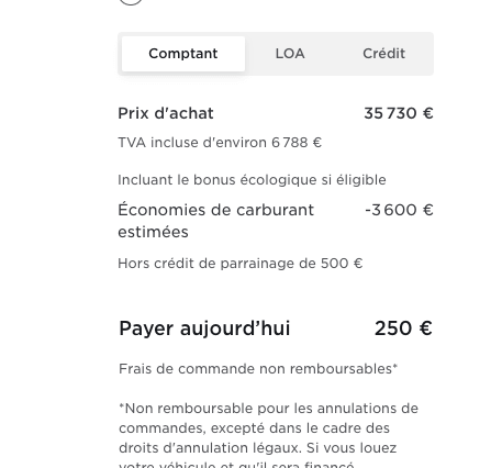 Tesla Model 3 Price in France