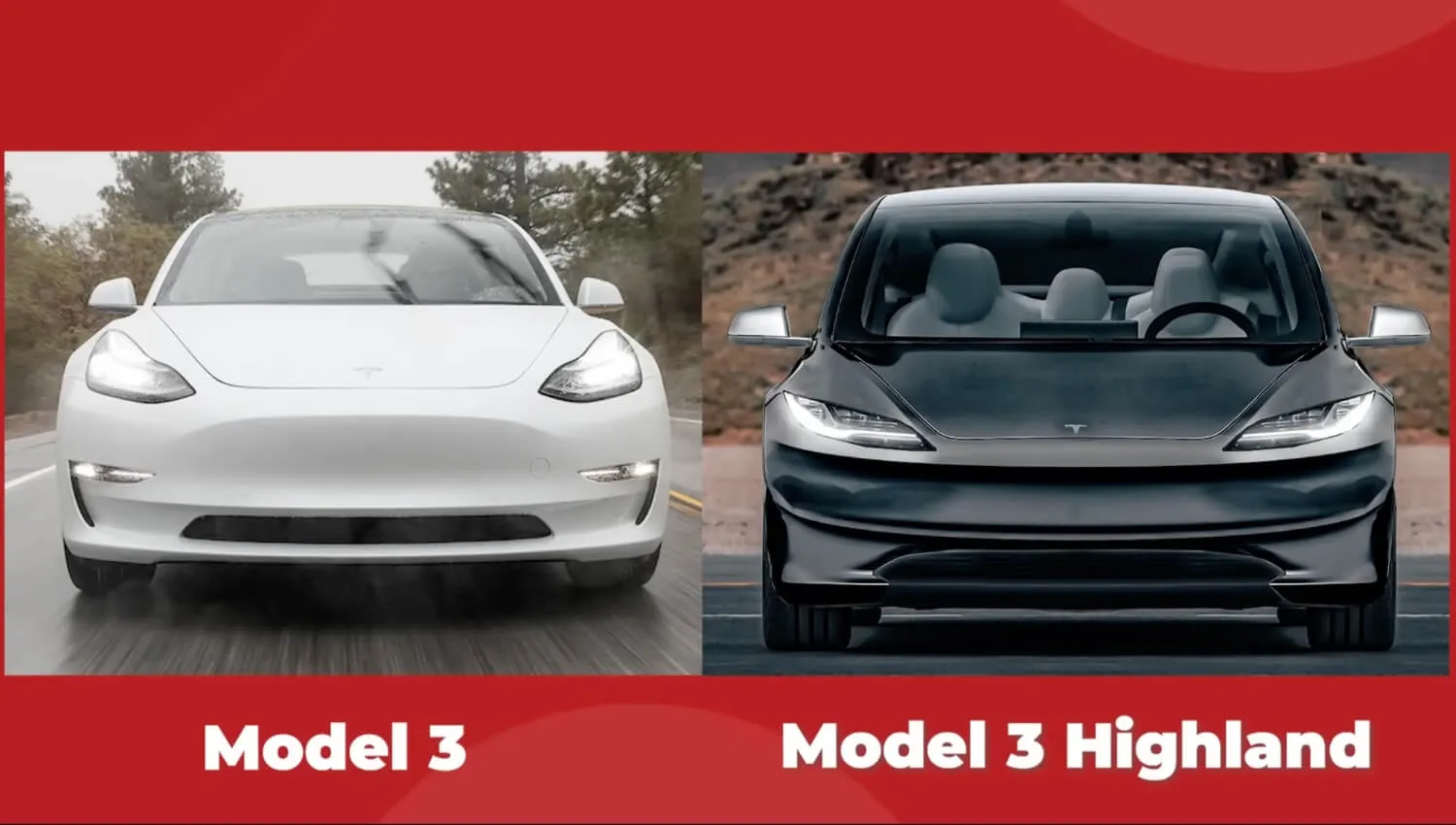 Tesla Model 3 vs Highland Front Bumper