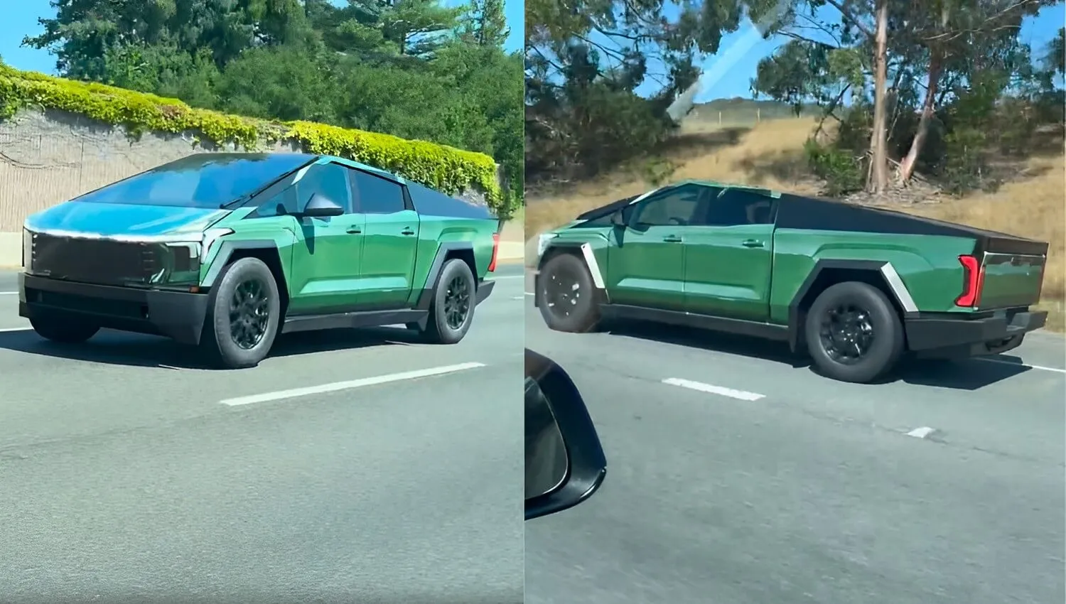 Tesla Cybertruck Wrapped Toyota Tundra