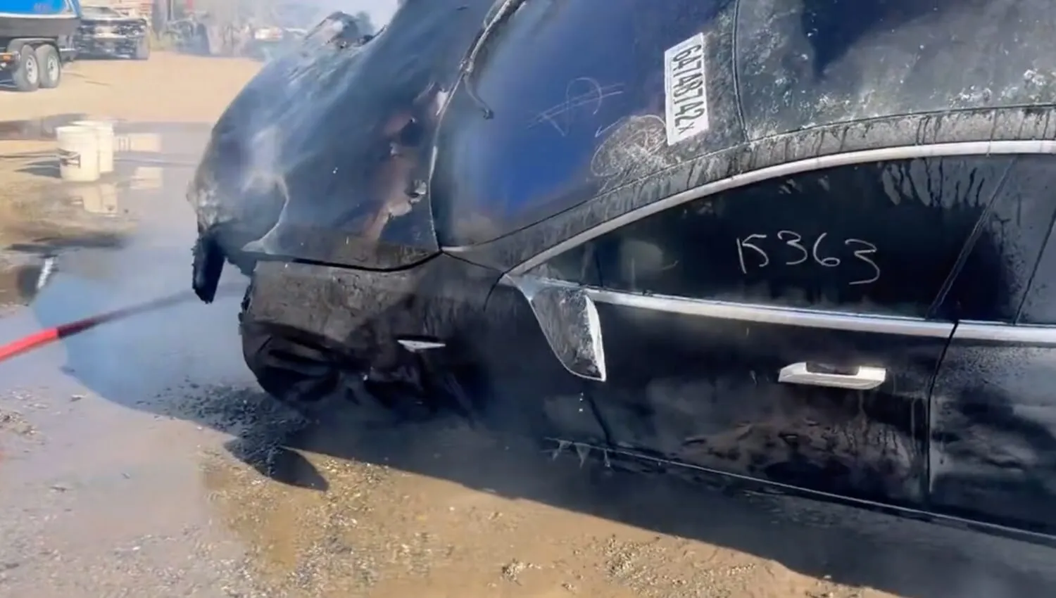 Tesla Model S Catches Fire