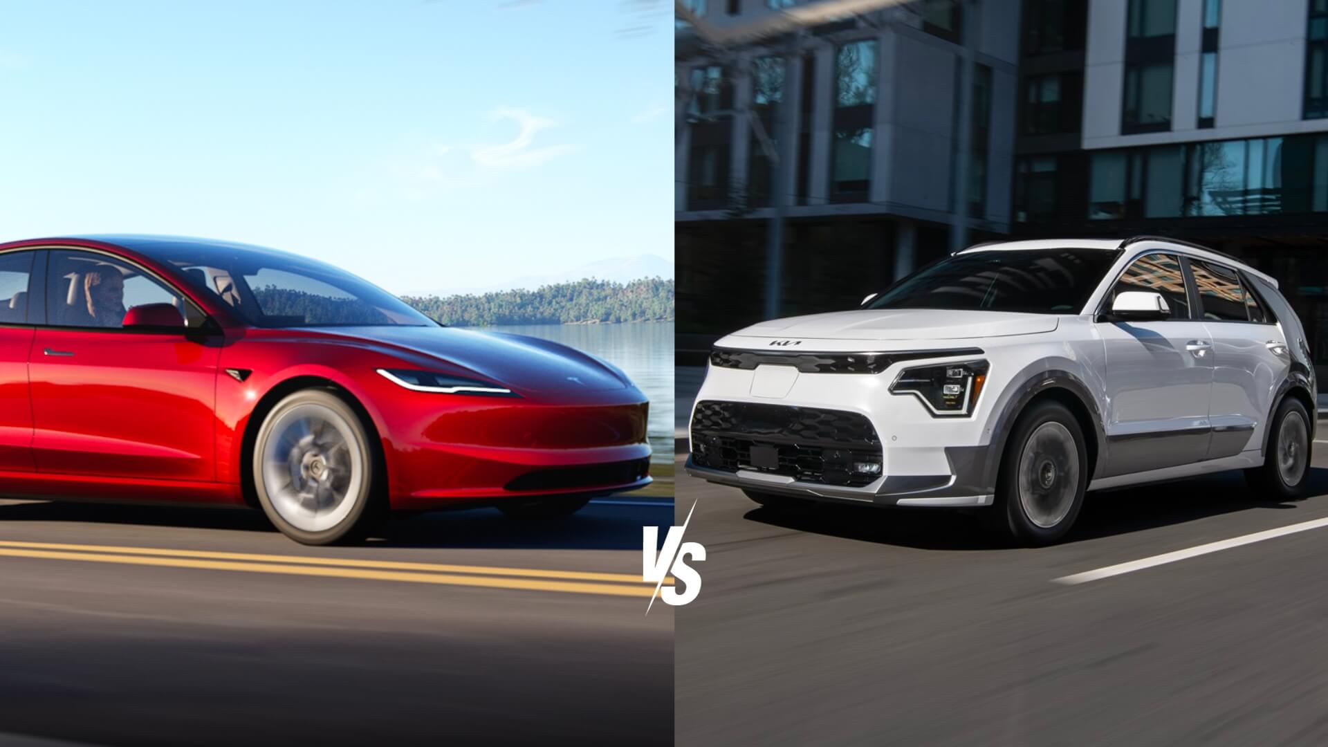 2024 Kia Niro EV vs 2024 Tesla Model 3