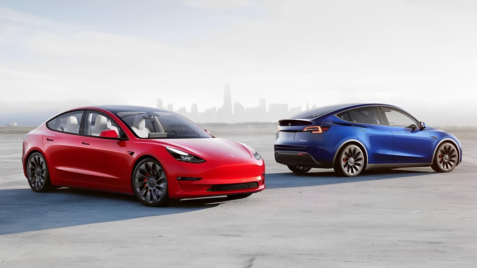 Tesla Model 3 and Y