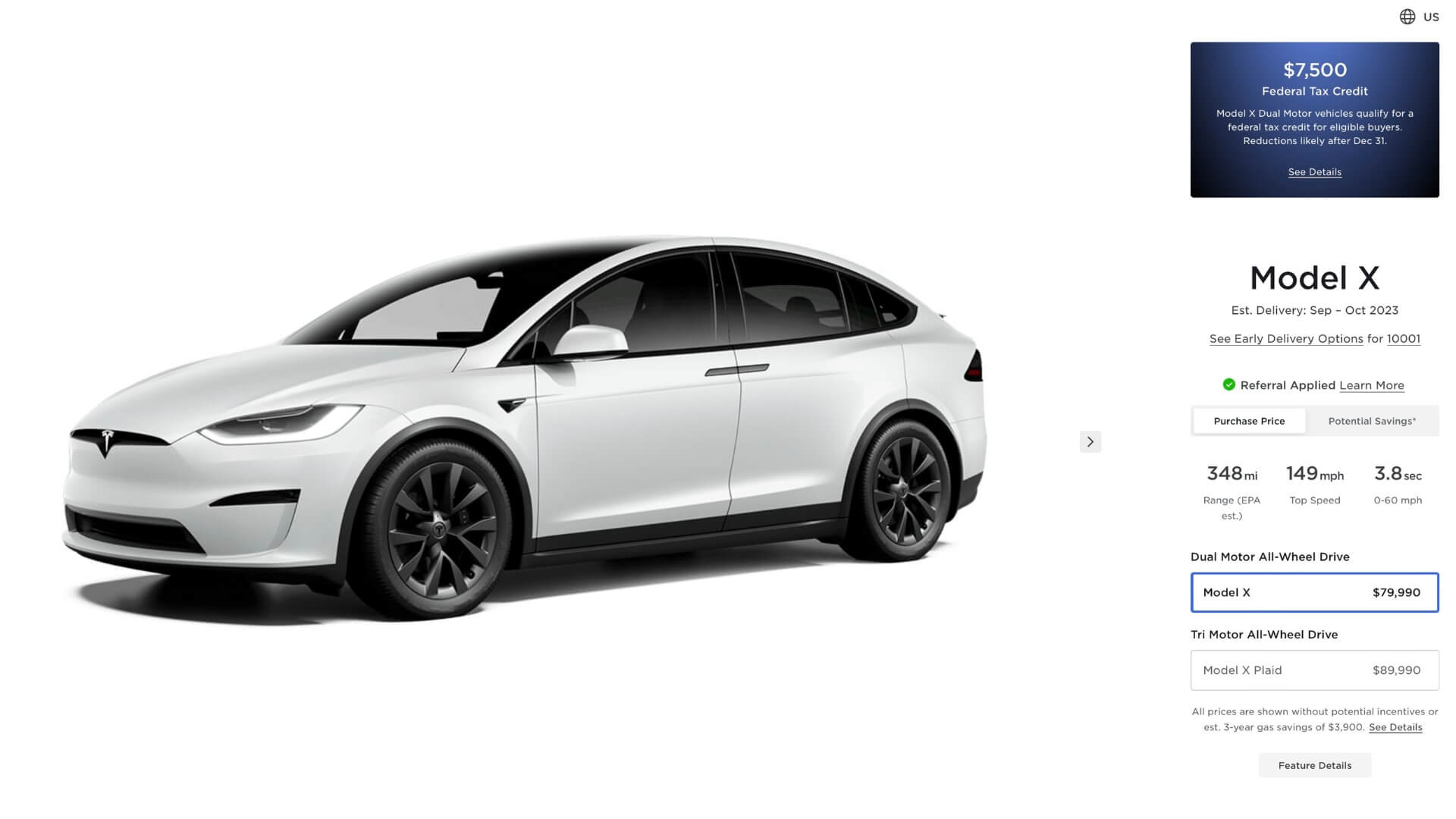 Tesla Model X Price Drop