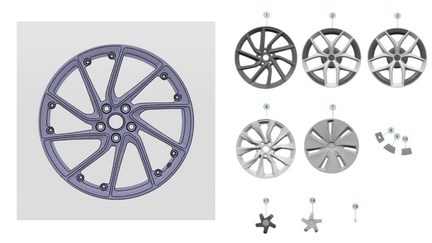 Tesla Model 3 Plaid Wheel and Rim Details