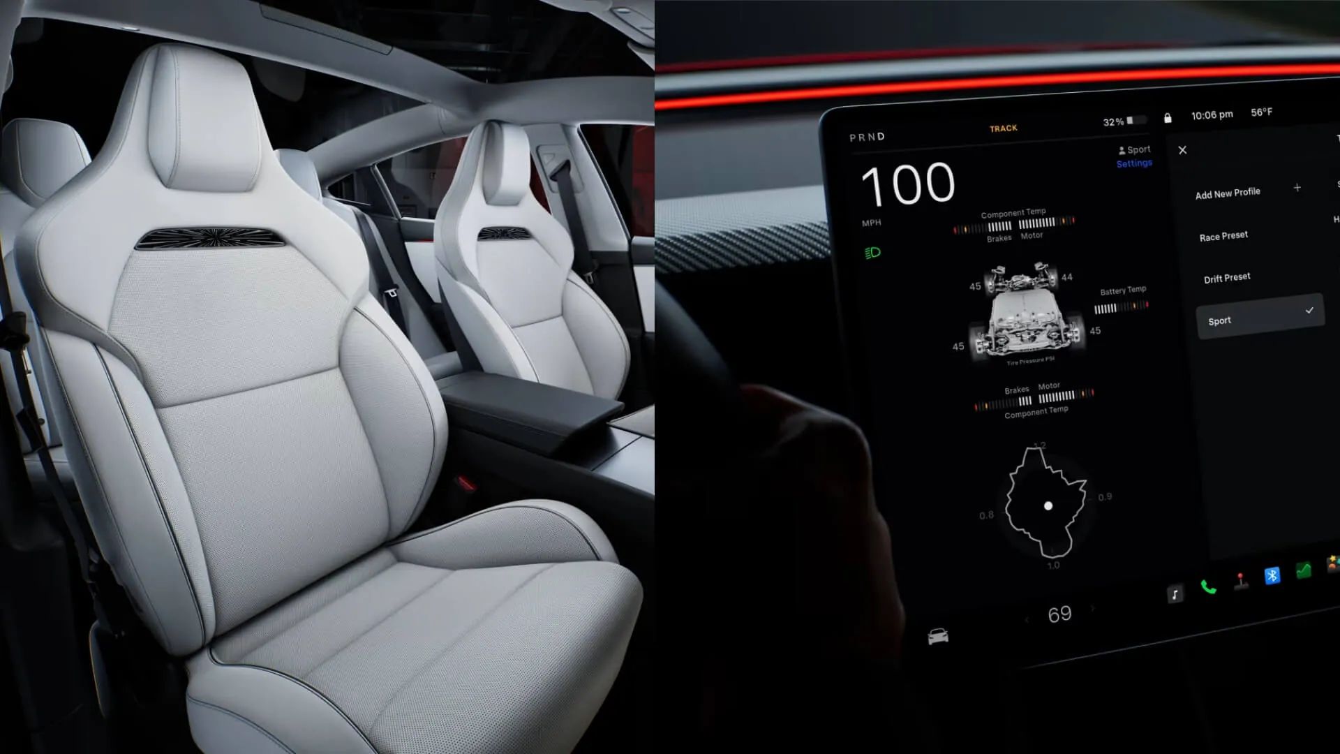 2024 Tesla Model 3 Performance Interior