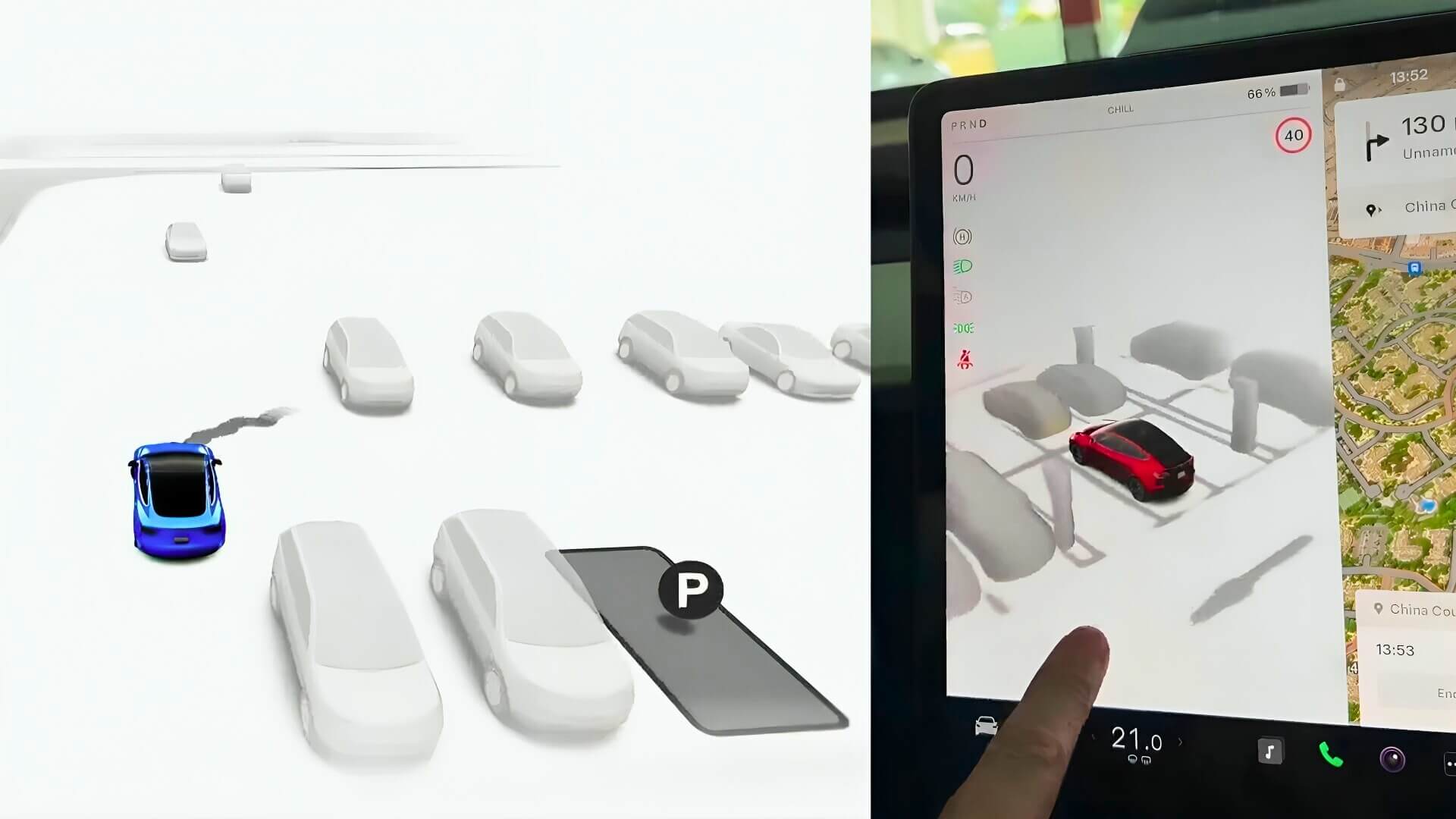 Tesla Autopark and High Fidelity Park Assist