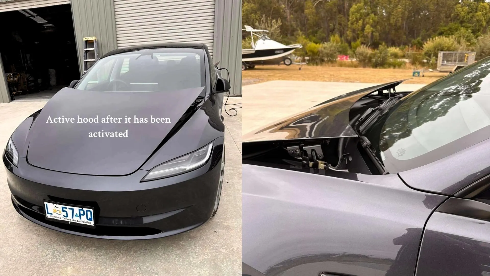 Tesla Model 3 Active Hood