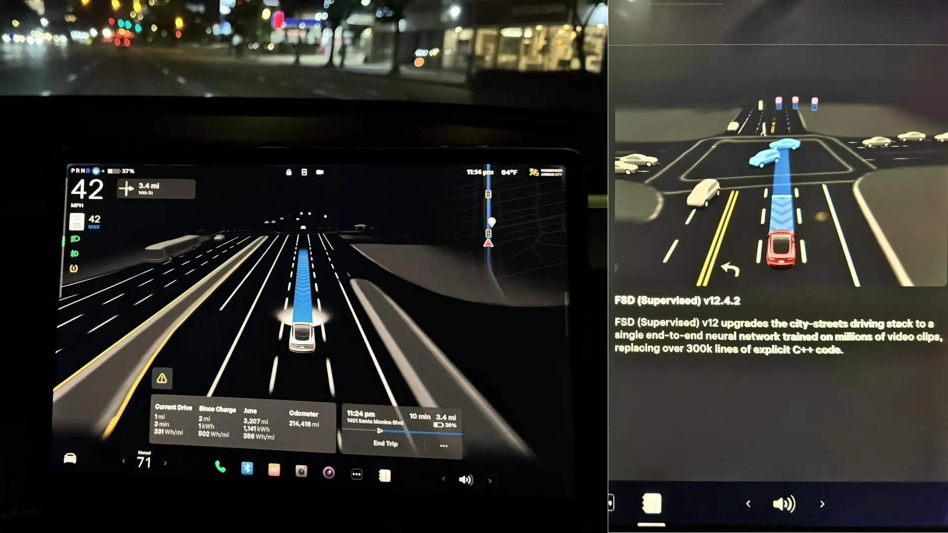 Tesla FSD 12.4.2 Update