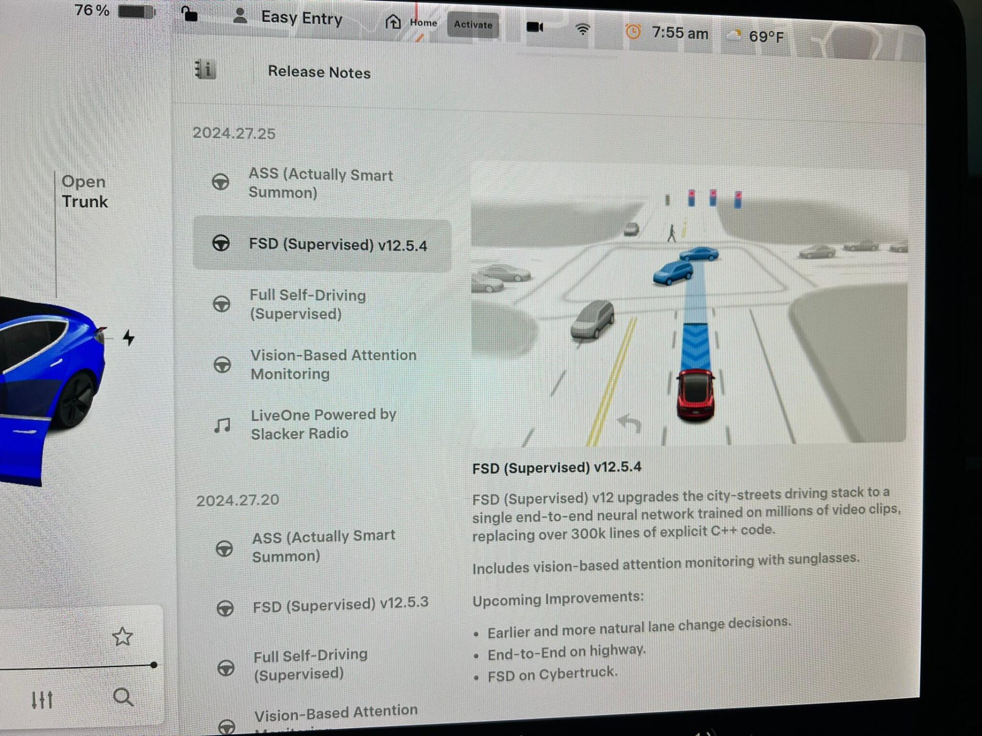 Tesla FSD v12.5.4