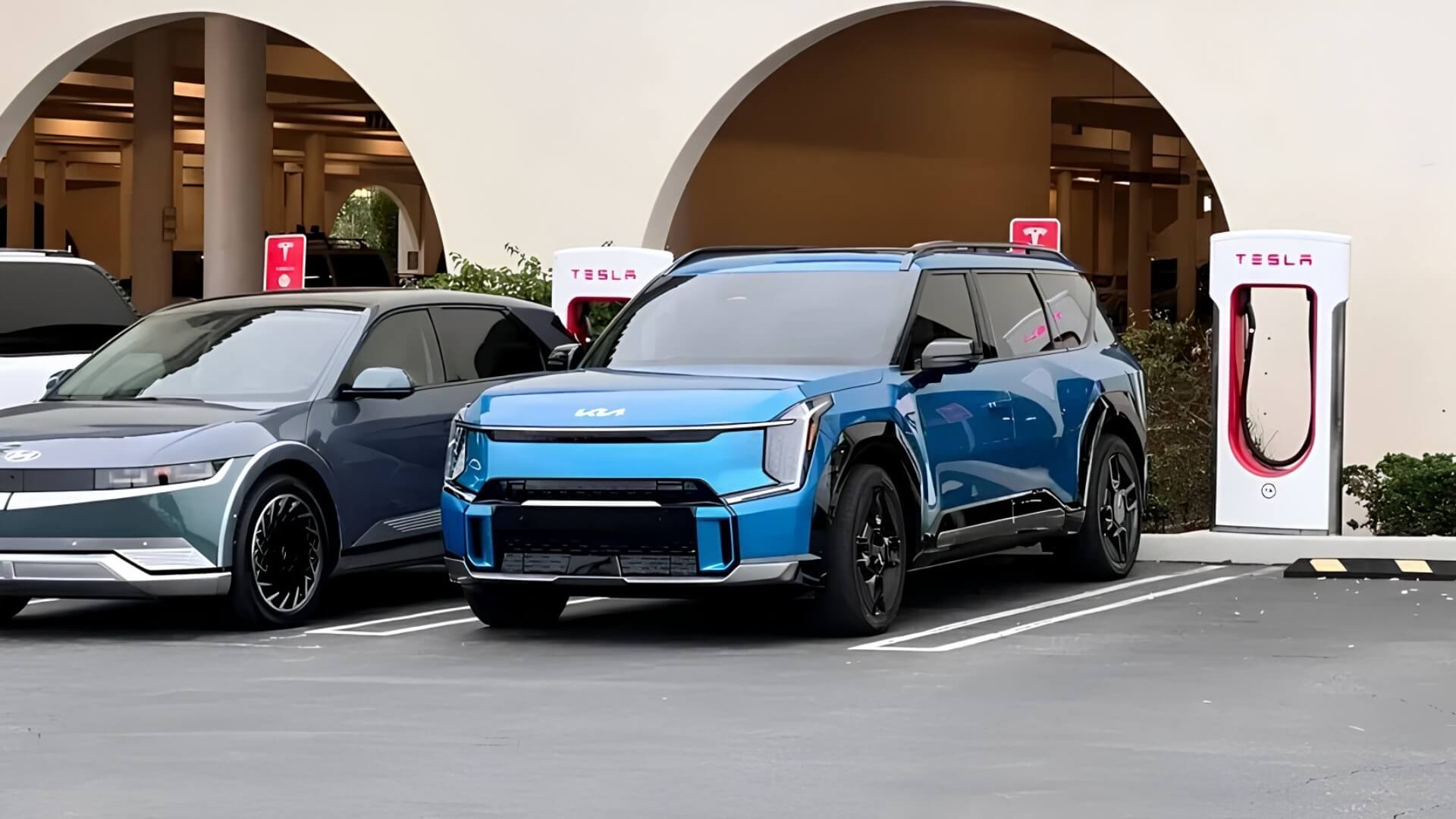 Tesla Superchargers Kia