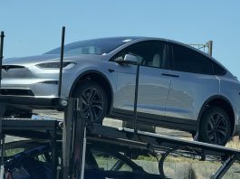 Tesla Model X in Lunar Silver