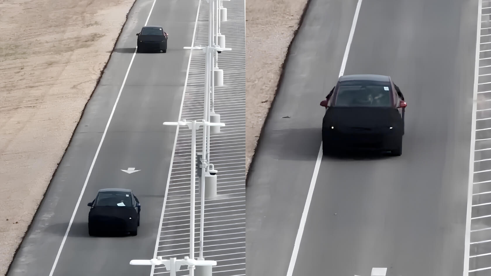  Two Mystery Teslas Spotted Testing at Giga Texas