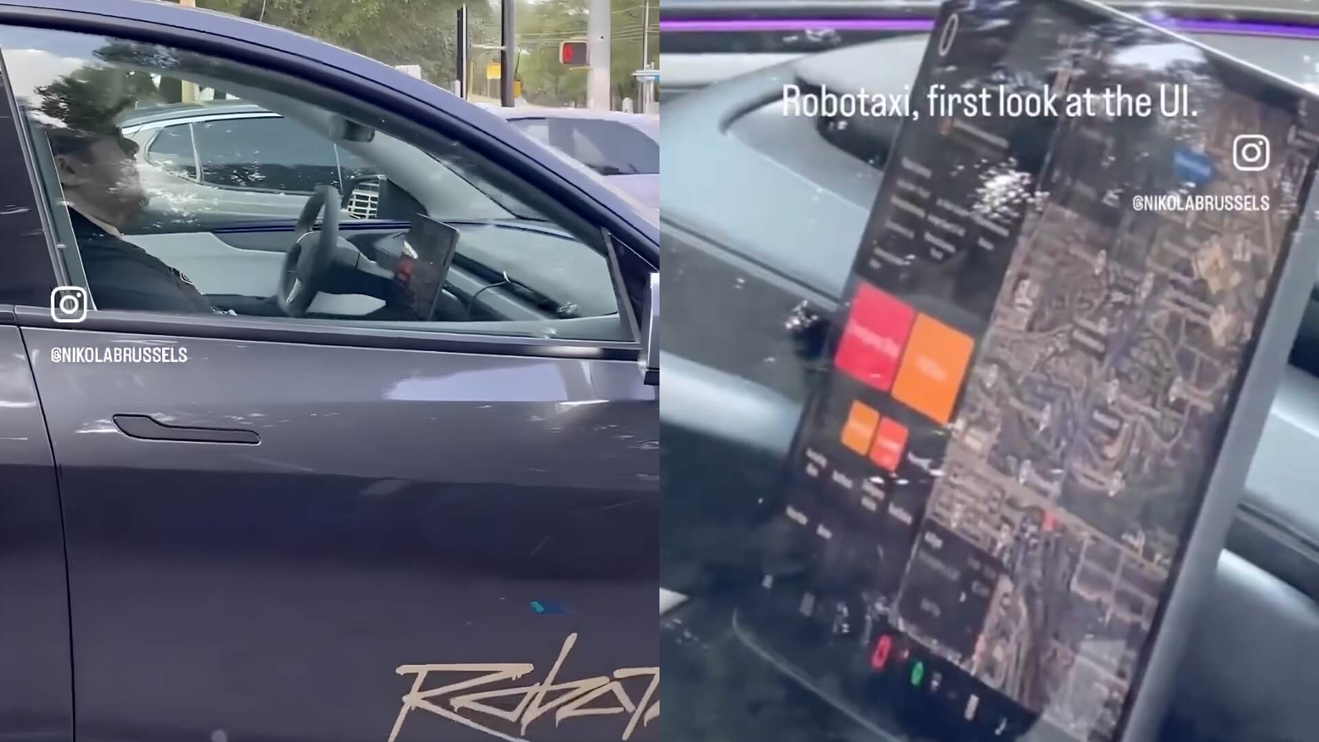 Driverless Tesla Robotaxi Spotted
