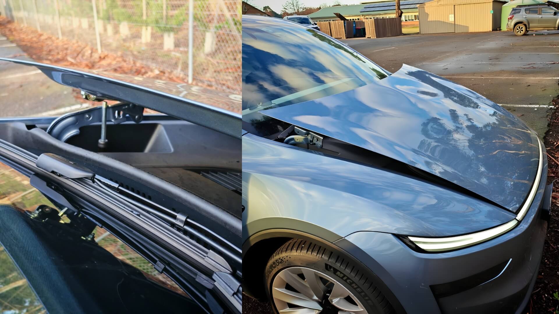 Tesla Model Y Active Hood Deploys