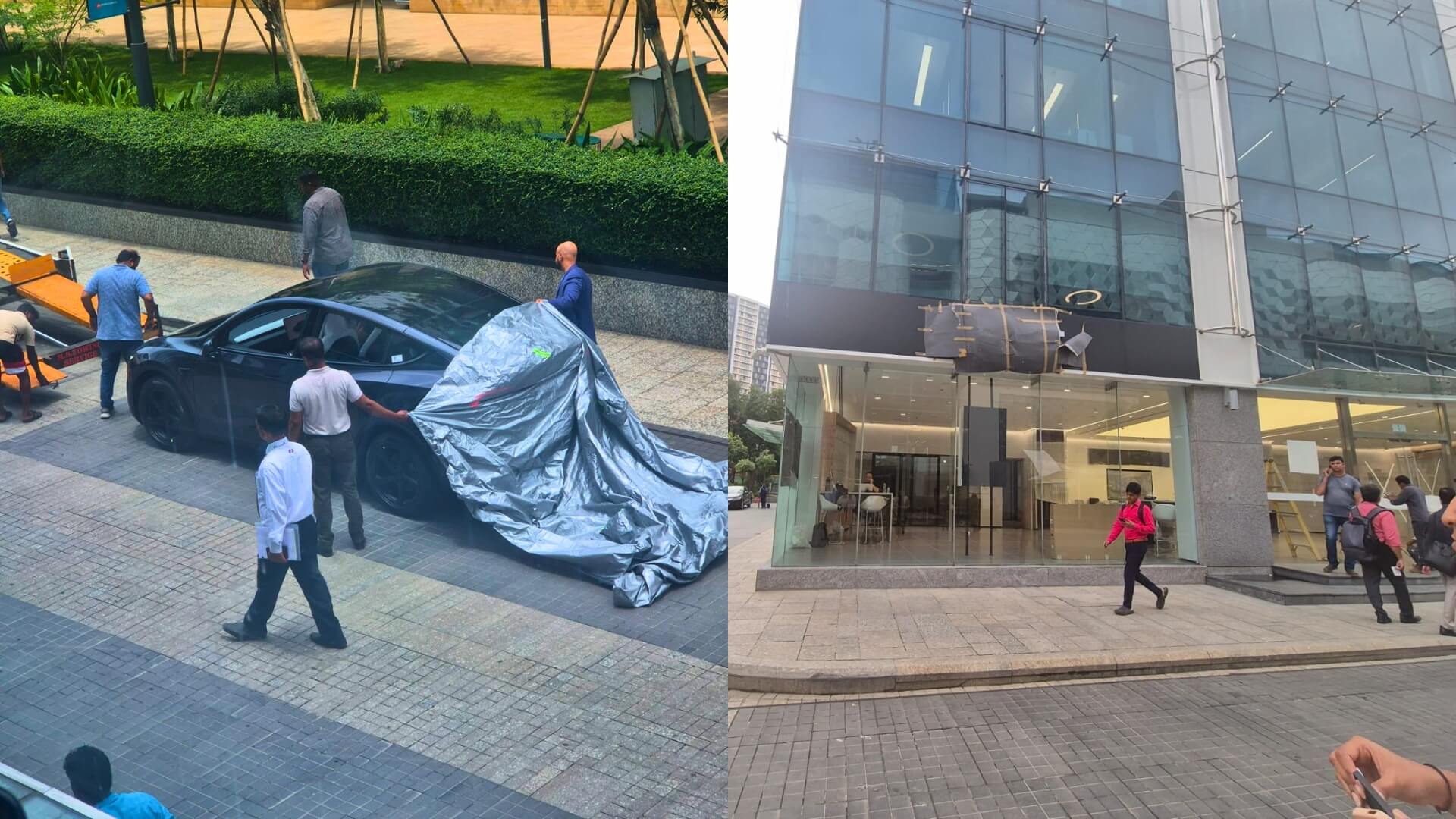 Model Y Spotted at Tesla Center in Mumbai