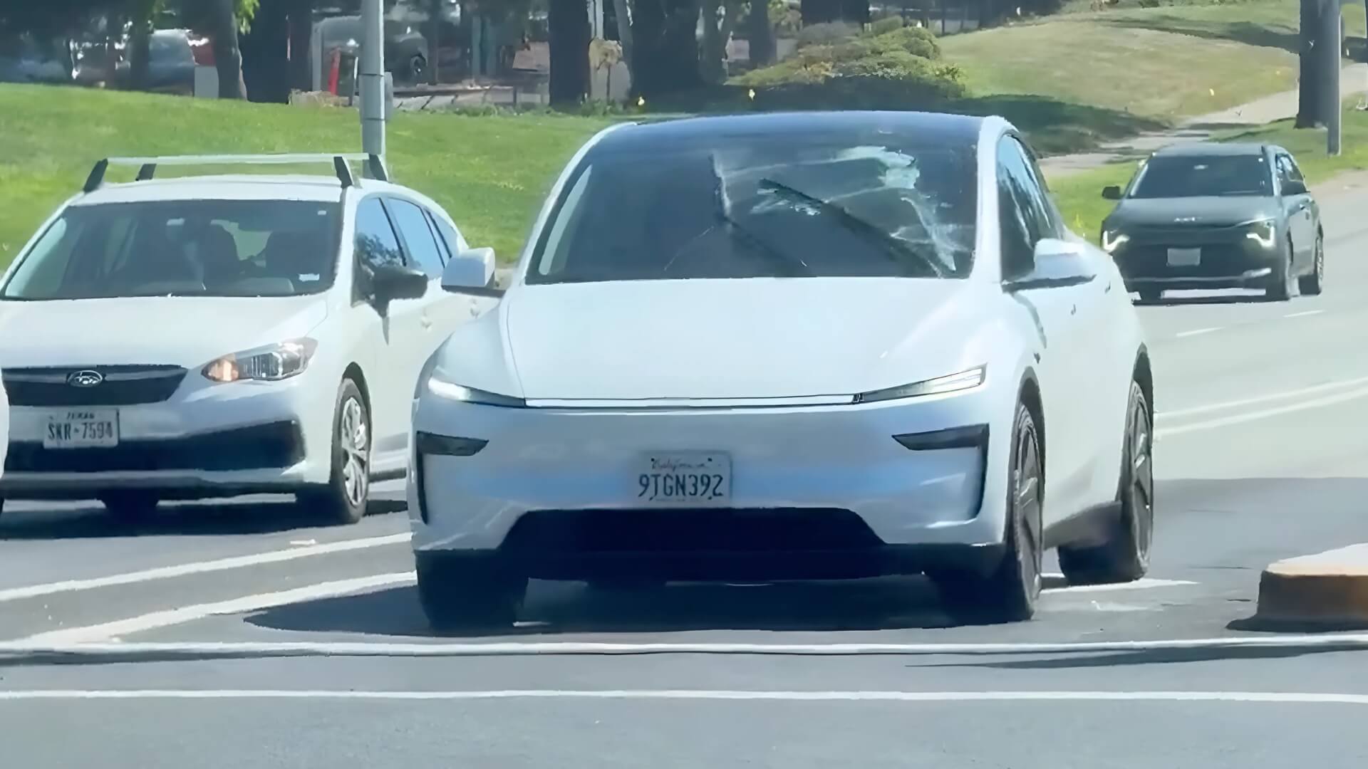 Robotaxi Seen in California Wiper Pattern During Road Test