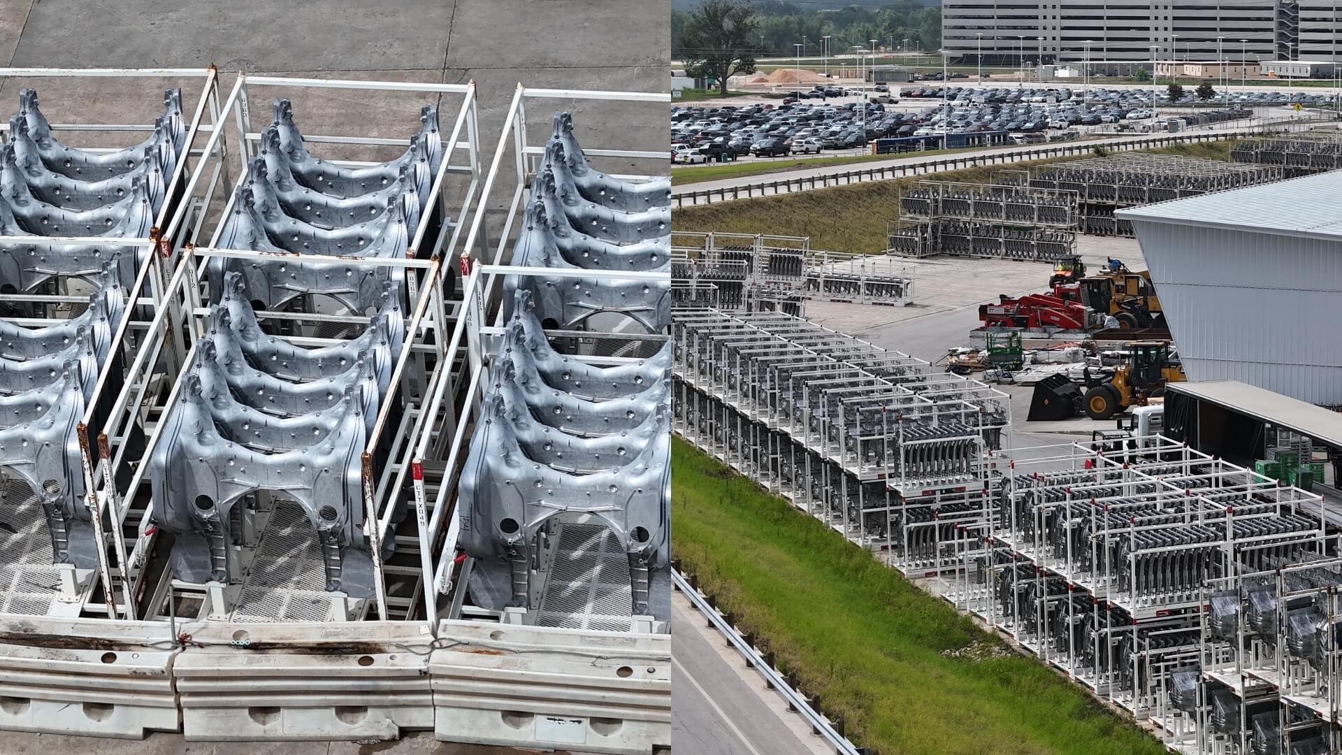 Tesla Stockpiles Cybercab Castings