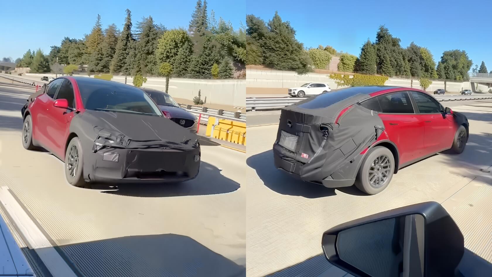 Low Cost Tesla Seen With Single Piece Headlights