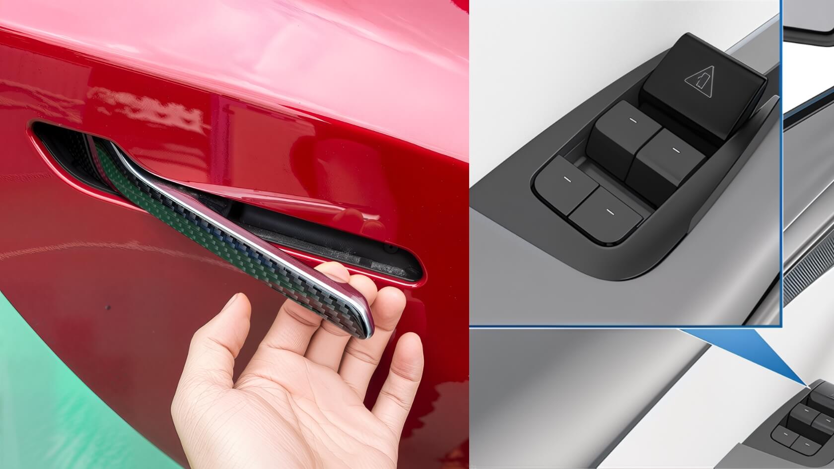 Tesla Update Exterior and Interior Door Handles