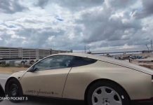Tesla CyberCab Seen on Open Roads Near GigaTexas With Steering Wheel and Mirrors Tesla CyberCab Seen on Open Roads