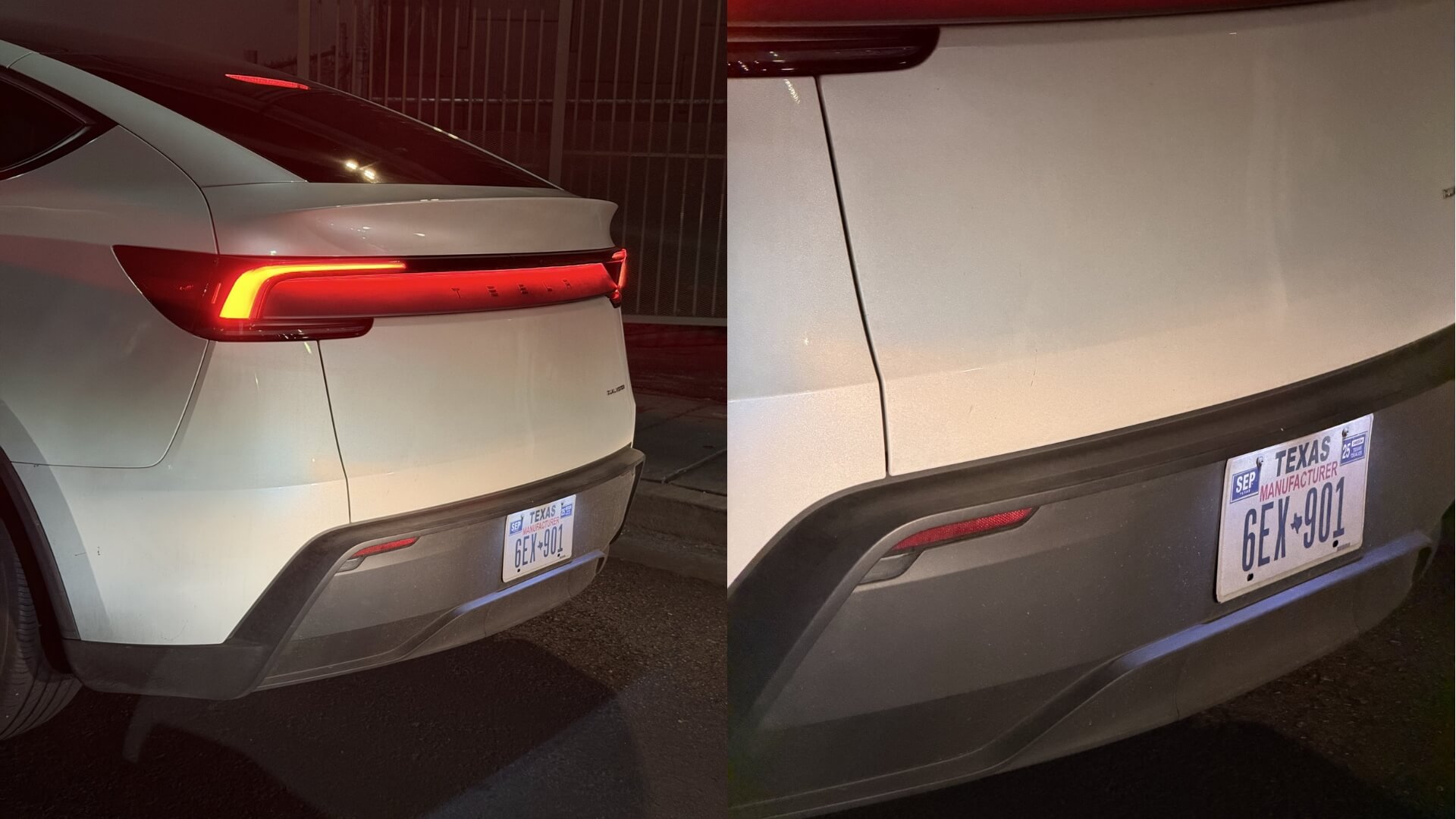 Tesla Model Y With Manufacturer Plates