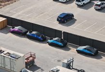 Four Tesla Prototypes Likely CyberCabs Seen at Giga Texas as Production Nears