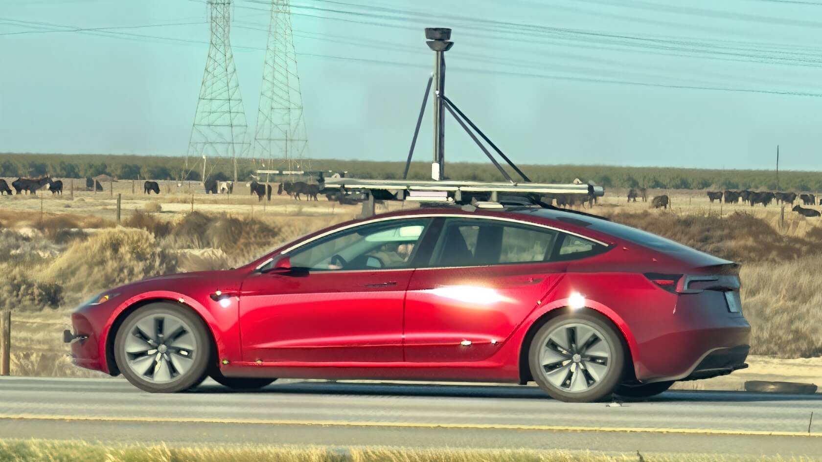 Model 3 Equipped with FSD Sensors Spotted