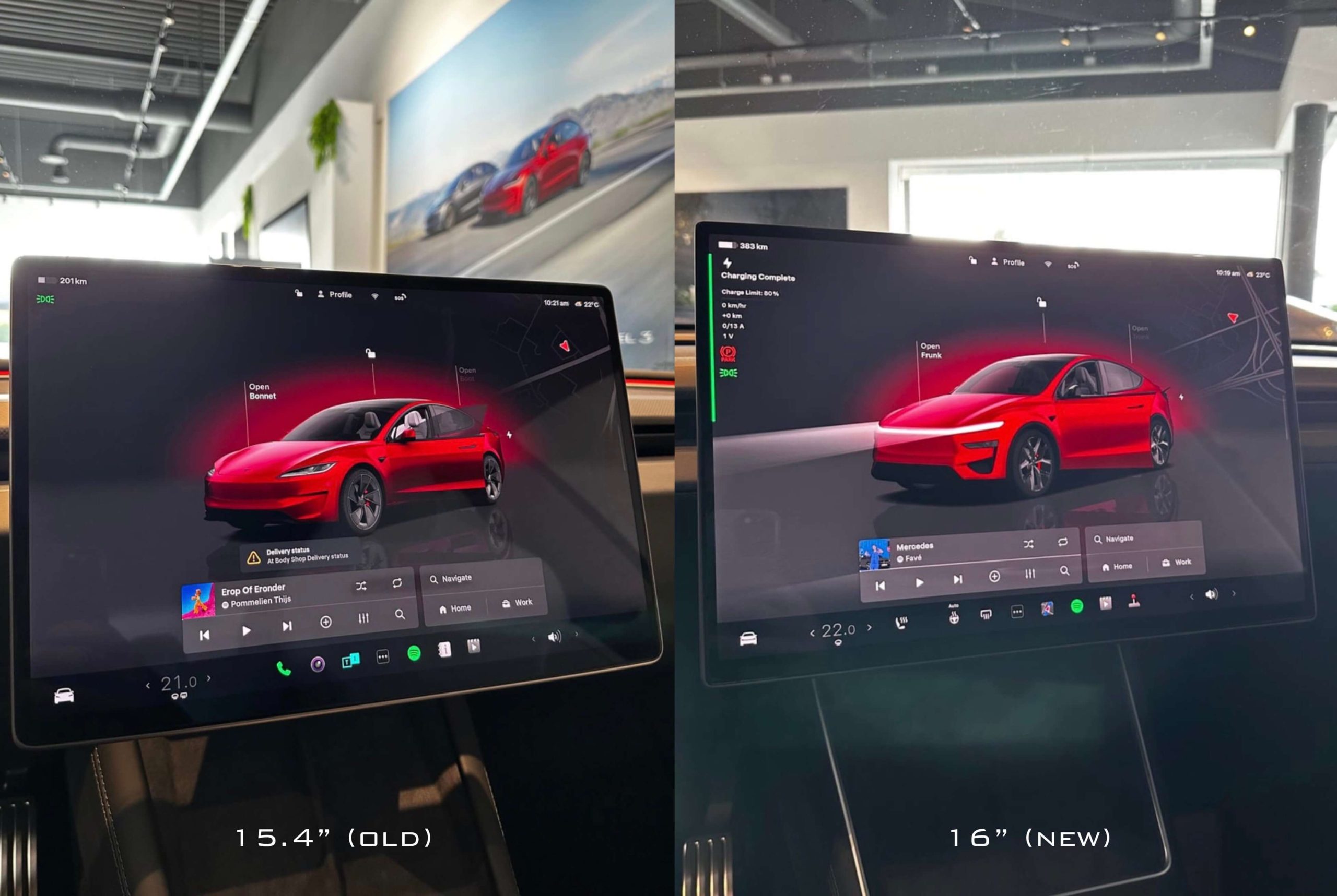 Model Y Performance Gets Larger 16 Inch Screen