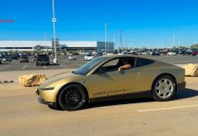 Tesla Cybercab Spotted Testing at Giga Texas With Steering Wheel and Mirrors Tesla Cybercab