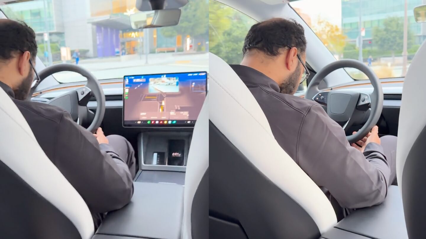 Tesla Robotaxi Safety Driver Caught Sleeping During Ride in San Francisco