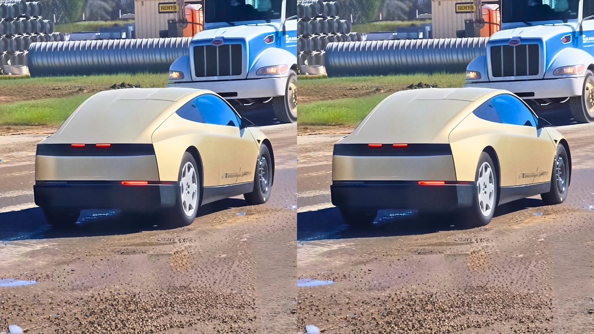 CyberCab Prototype Spotted at Tesla Giga Texas